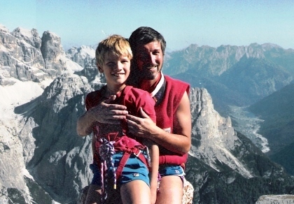 Gianni_e_Giuseppe_Pais_Becher_nel_1986_in_cima_alla_Piccola